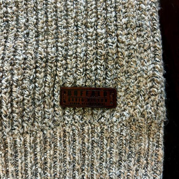 Buffalo David Bitton Brown hue knit sweater Men's sz M Academia Utility - Picture 2 of 7